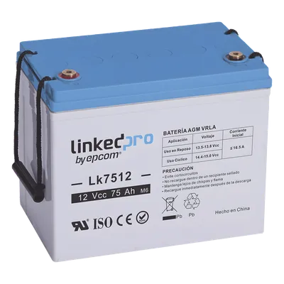 Batería de respaldo 12 V LINKEDPRO BY EPCOM LK7512