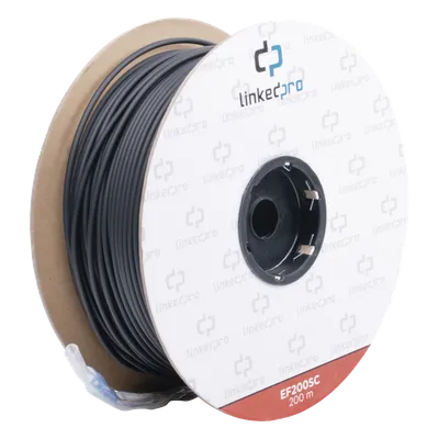 Carrete de Fibra Óptica Monomodo con Conectores SC-SC Duplex, Reforzada con Kevlar, de 200 Metros (656.17 Pies), Para LINKEDPRO BY EPCOM EF-200-SC