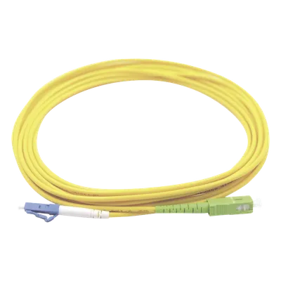 Jumper de Fibra Óptica Monomodo LC/UPC-SC/APC Simplex, Color Amarillo 3 Metros (9.84 Pies) LINKEDPRO BY EPCOM LP-FO-LCU-SCA-03