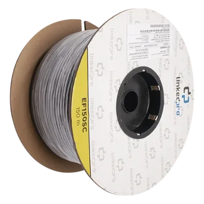 Carrete de Fibra Óptica Monomodo con Conectores SC-SC Duplex, Reforzada con Kevlar, de 150 Metros (492.13 Pies), Para LINKEDPRO BY EPCOM EF-150-SC