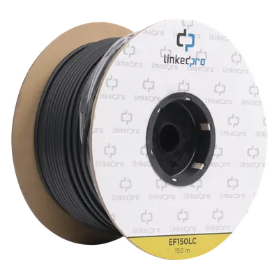 Carrete de Fibra Óptica Monomodo con Conectores LC-LC Duplex, Reforzada con Kevlar, de 150 Metros (492.13 Pies), Para LINKEDPRO BY EPCOM EF-150-LC