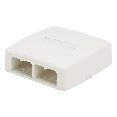 Caja de Montaje en Superficie, Para 4 Módulos Mini-Com, Color Blanco Mate PANDUIT CBXQ4IW-A