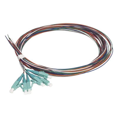 Kit de 6 Pigtails LC Multimodo OM3 50/125, Conectores Aqua, 2 Metros (6.56 Pies) LINKEDPRO BY EPCOM LP-FO-MM-PIG-06-LC