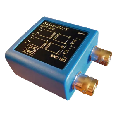 Balun E1 -Adaptador BNC hembra 75 ohms a jack RJ45 120 ohms EPCOM BALUN-E1
