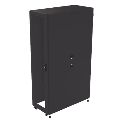 Gabinete Profesional para Telecomunicaciones de 45UR, 1200 mm Profundidad, Incluye 2 Organizadores Verticales de 45 Unidades de LINKEDPRO BY EPCOM LP-60120-45U-R2