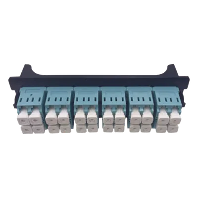 Placa Acopladora para Distribuidor de Fibra Óptica LP-ODF-8024, Incluye 12 Acopladores LC Duplex para Fibra Multimodo LINKEDPRO BY EPCOM LP-FO-LC-D12-MM