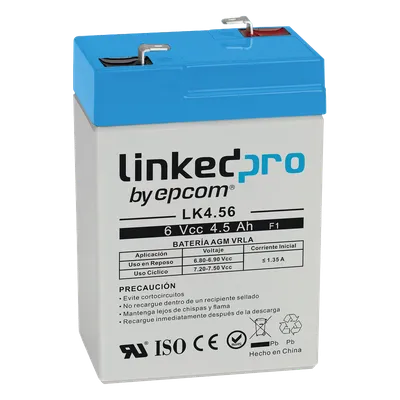 Batería de respaldo 6 V LINKEDPRO BY EPCOM LK4.56