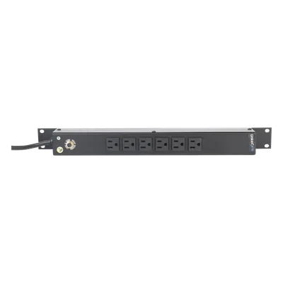 Multicontacto Horizontal (PDU) de 6 Contactos (NEMA 5-15R) Rack 19" 1UR. Voltaje Entrada/Salida: 120Vca/15A LINKEDPRO BY EPCOM HTCM1U6C