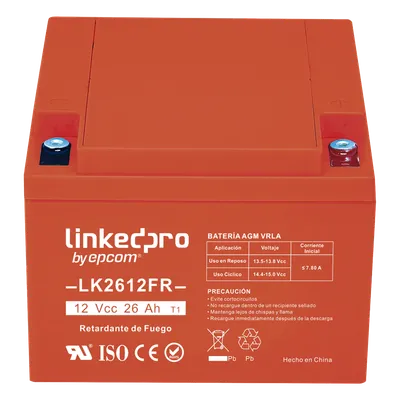 Batería de respaldo 12 V| 26 Ah LINKEDPRO BY EPCOM LK2612FR