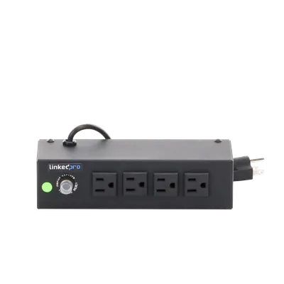 Tomacorriente de 4 Contactos (NEMA 5-15R) Voltaje Entrada/Salida: 120Vca/10A Max. Opción de Instalación en Escritorio o Pared LINKEDPRO BY EPCOM HTCM-S1U