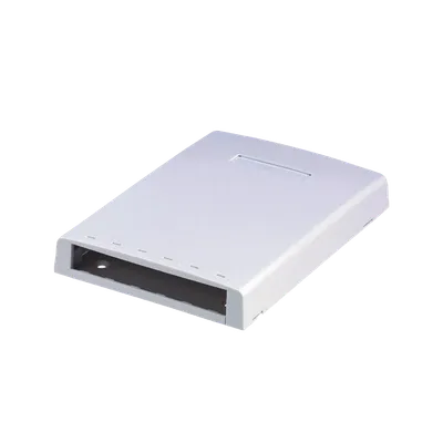 Caja de Montaje en Superficie, con Accesorio para Resguardo de Fibra ?ptica, para 6 M?dulos Mini-Com, Color Blanco PANDUIT CBXF6WH-AY
